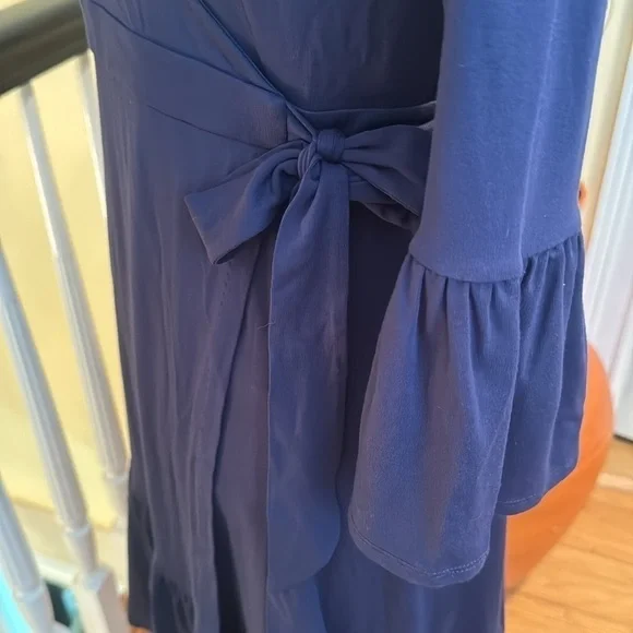 Lilly Pulitzer NWT navy blue Misha  wrap dress - Picture 3 of 7